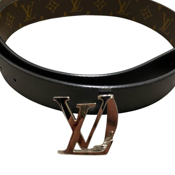 Louis Vuitton Women’s Reversible Monogram Belt Size 90/36 Medium Brown Black - Picture 7 of 10